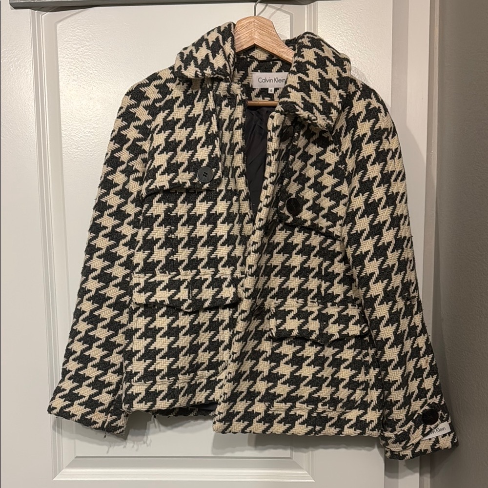 CK Calvin Klein Houndstooth Women's Jacket